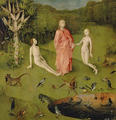 De tuin der lusten, c.1500 (detail) door Hieronymus Bosch